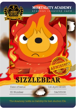 Sizzlebear Mortality Academy card